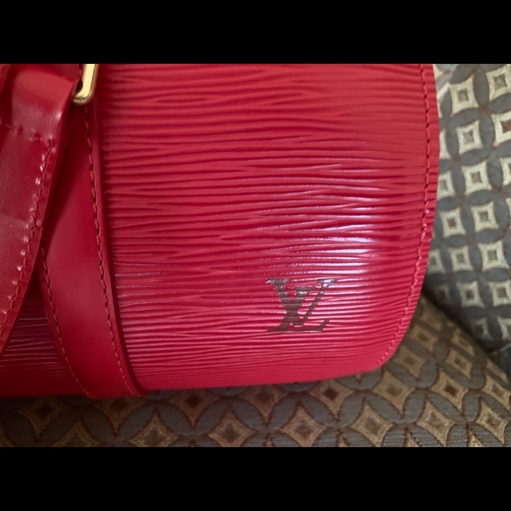 SALE🔥3pcs. Louis Vuitton Vintage Epi Soufflot bag & Pouch & Dust bag-Great CNDTN - Picture 7 of 17